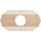 Ekena Millwork Chrysler Wood Fretwork Pierced Ceiling Medallion, Alder, 30"W x 15"H x 7 7/8"ID x 3/8"T CMWP30X15X0375CSAL - alternate 1